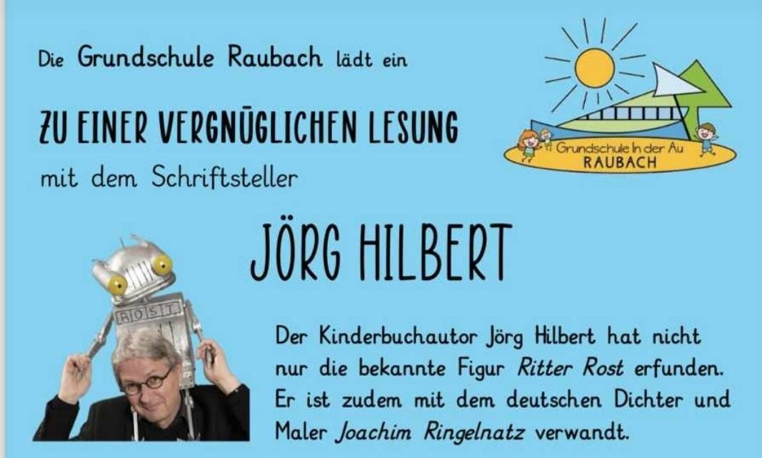 Das Highlight der Projektwoche Lesen: Autorenlesung mit Jörg Hilbert